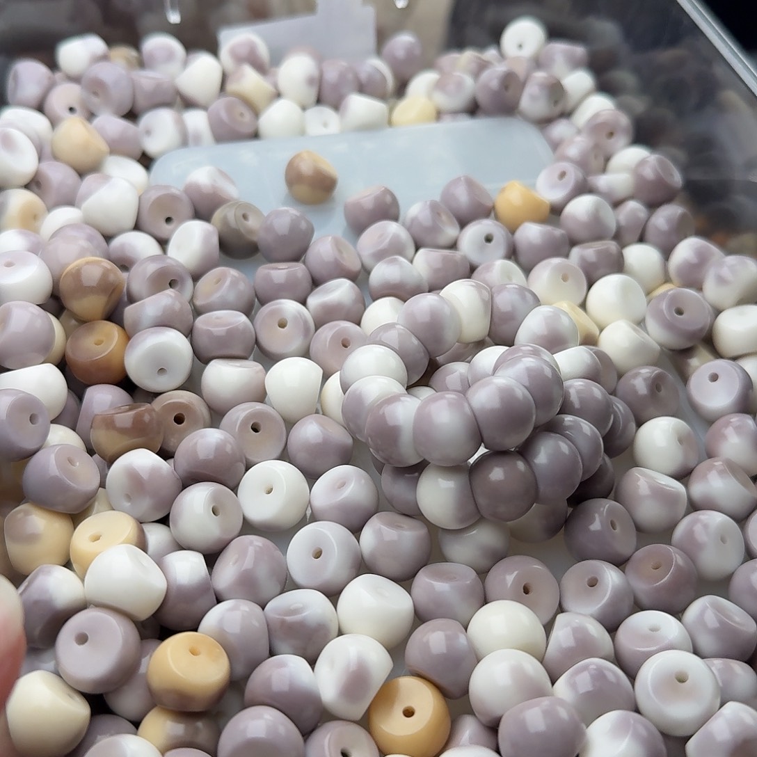 菩提根/象牙果吊坠30 颗人鱼眼泪蒜瓣 14  厚切