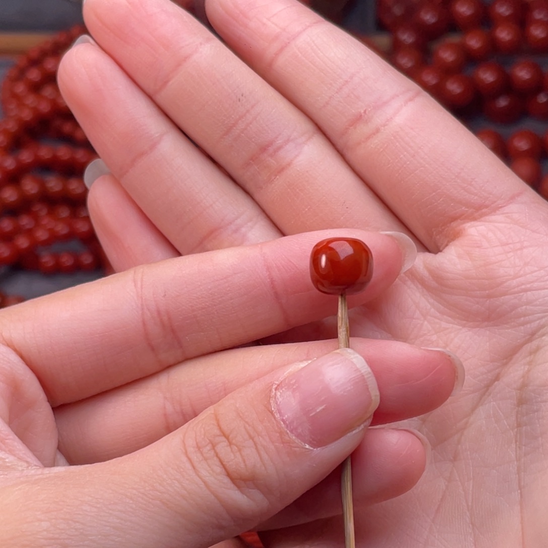 S***r南红玛瑙未镶嵌配饰卡9mm
