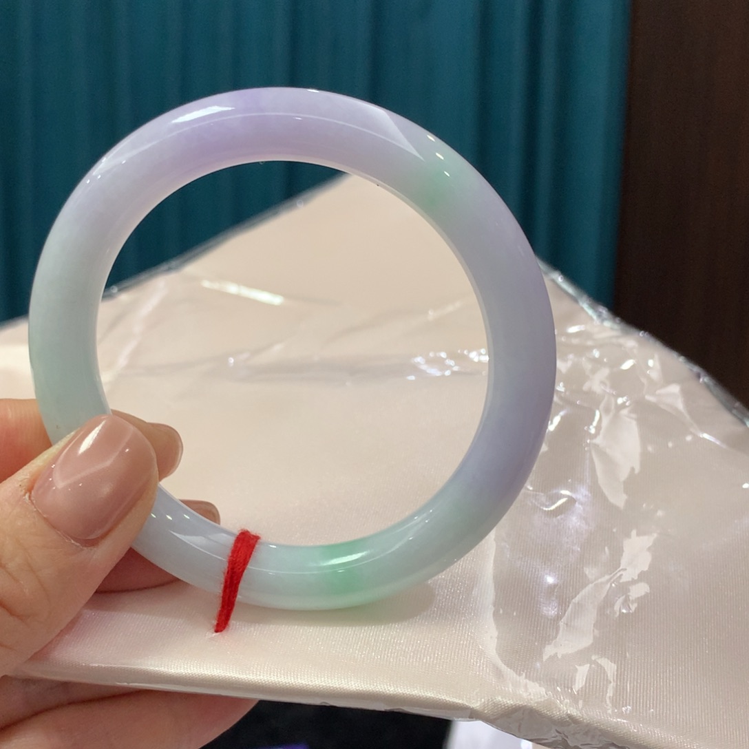 未镶嵌手镯翡翠完美者慎拍 圈口54