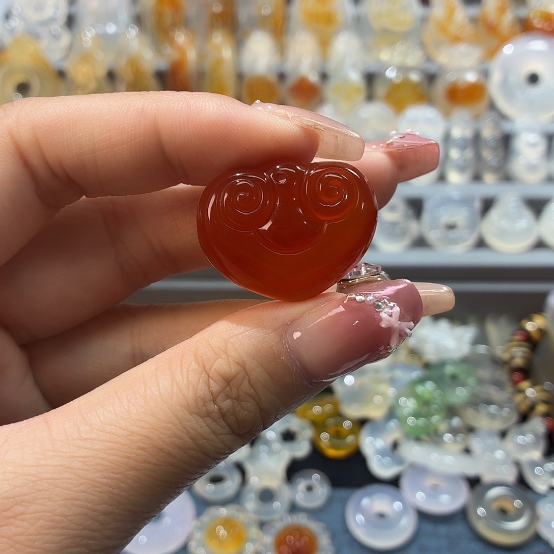 玛瑙/玉髓未镶嵌吊坠(不含链)