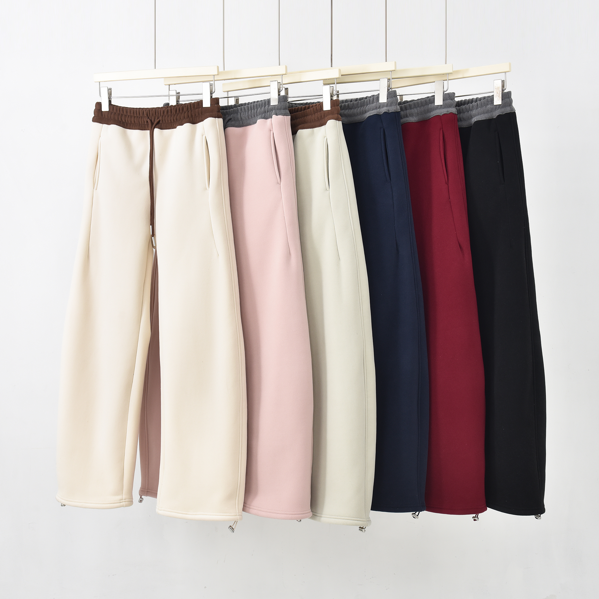 NXH-[拼接百搭]2025秋冬新款防风加绒保暖时尚休闲裤K-MF6915