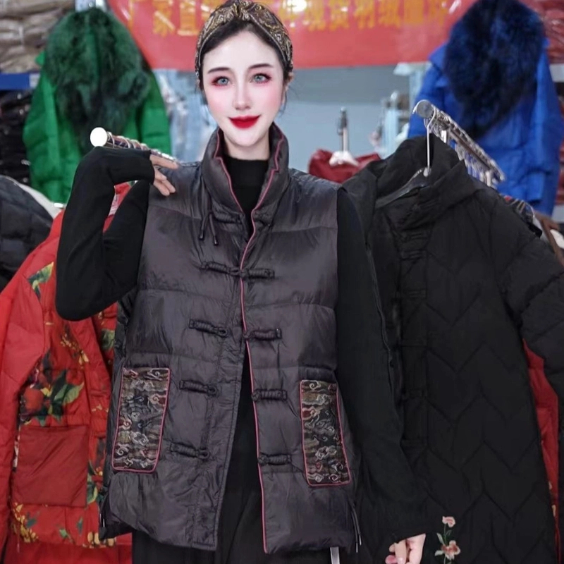 【羽绒】冬季百搭时尚潮流休闲气质显瘦轻奢女款羽绒马甲2278