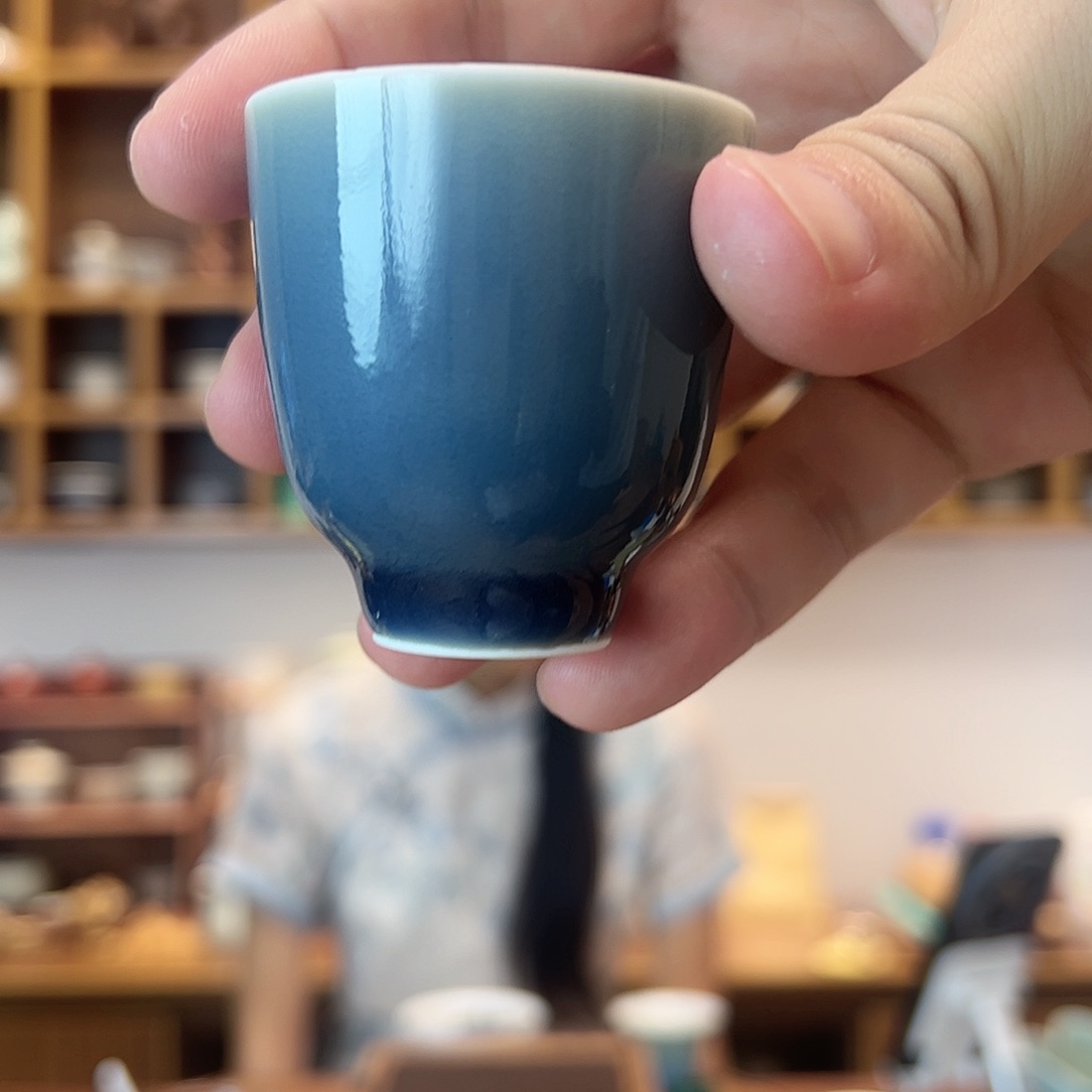霁青品茗杯闻香杯