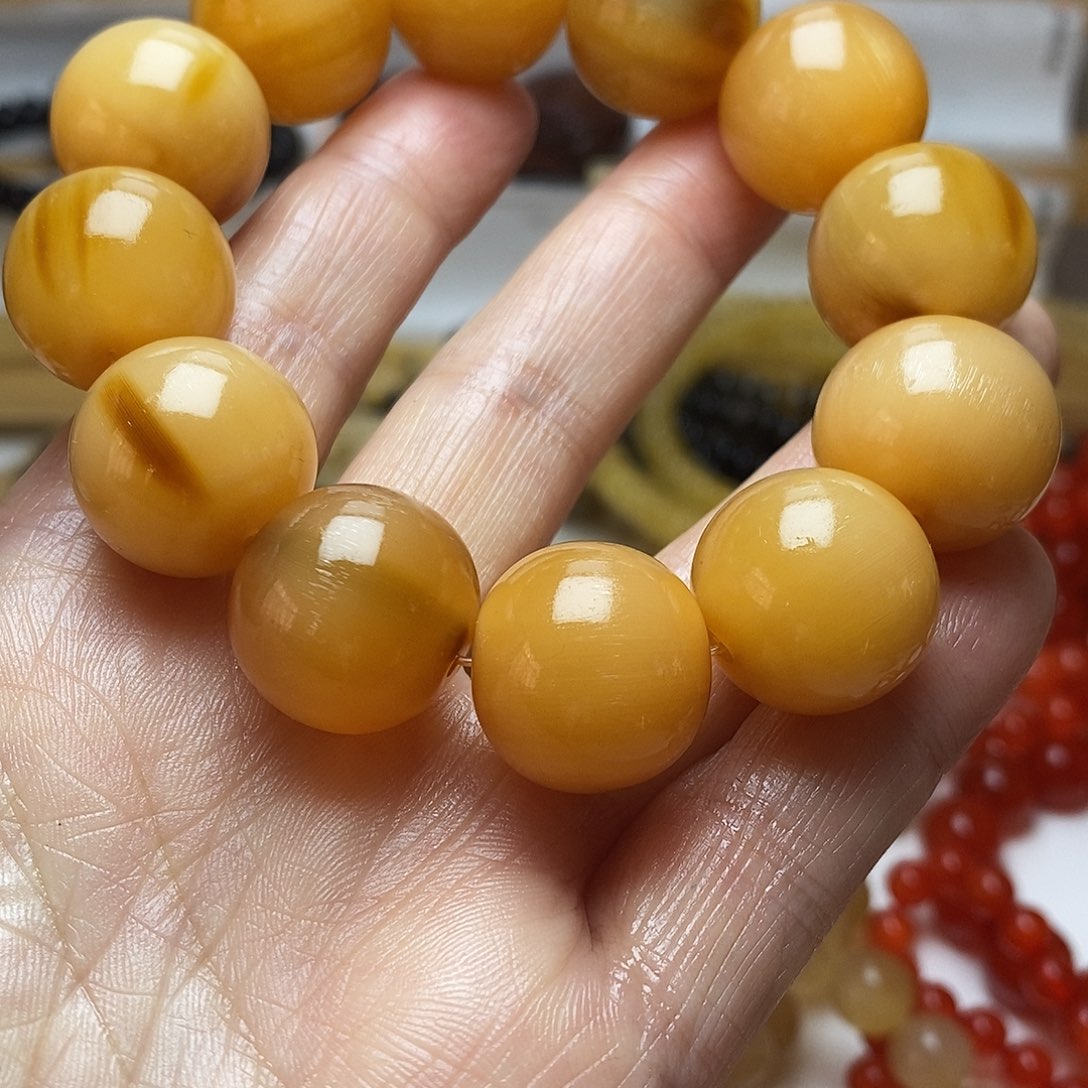 瓜***z石英石纯铜手串手链