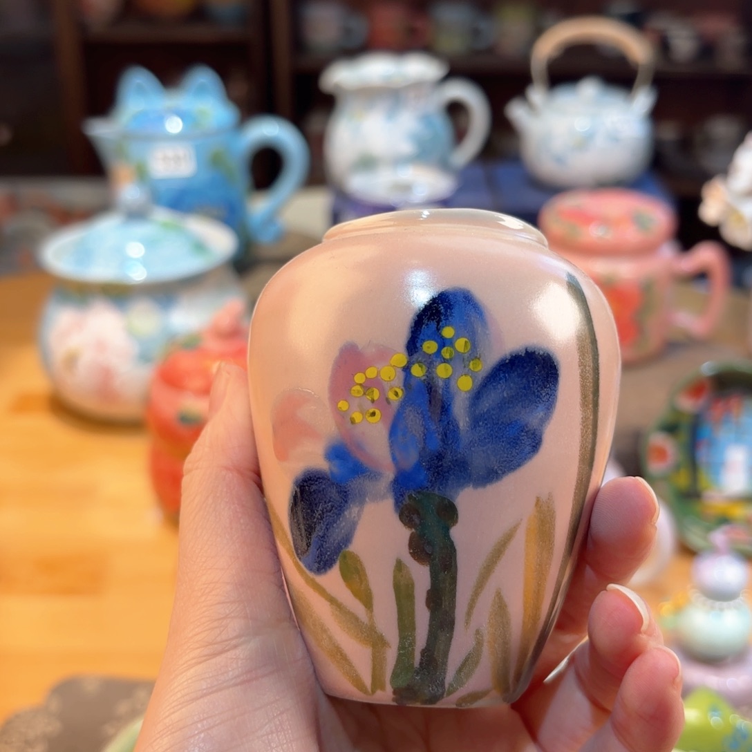 景德镇手绘高温釉下彩陶瓷茶具