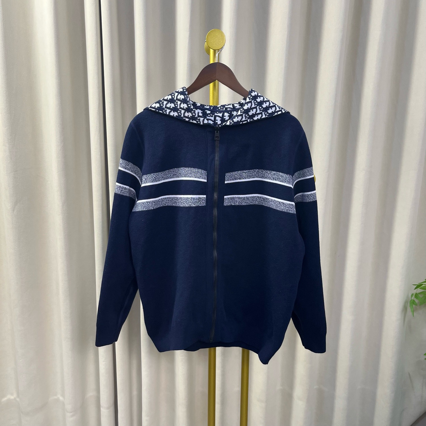 99新 DIOR/迪奥 双面老花满印拉链外套 40码 