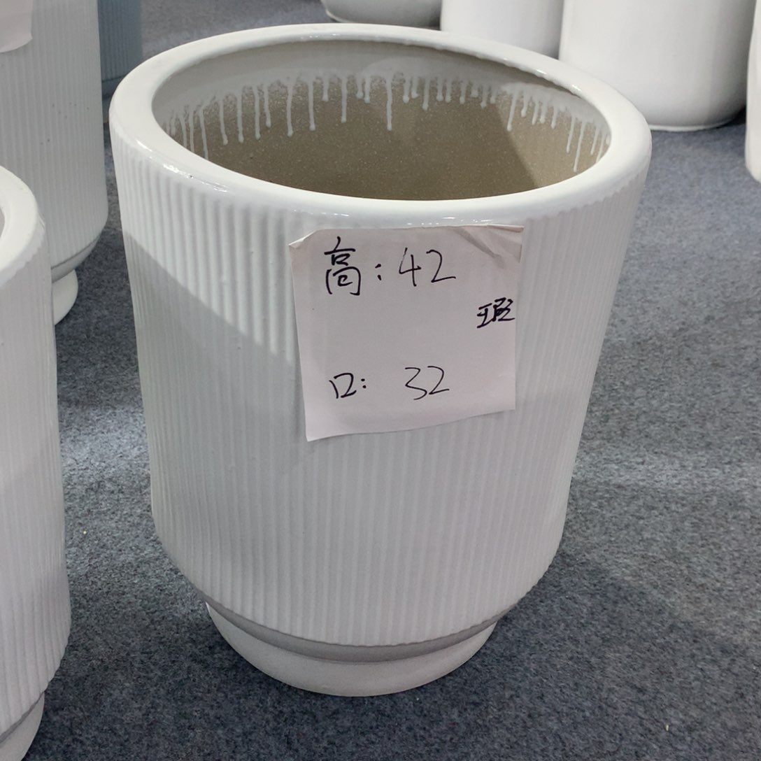 高温陶瓷花盆微瑕