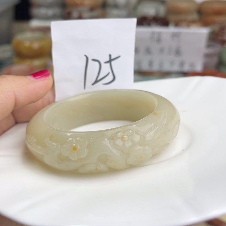 石英质玉圈口53.8未镶嵌