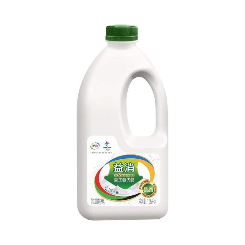 伊利益消酸奶原味1.05kg桶4157