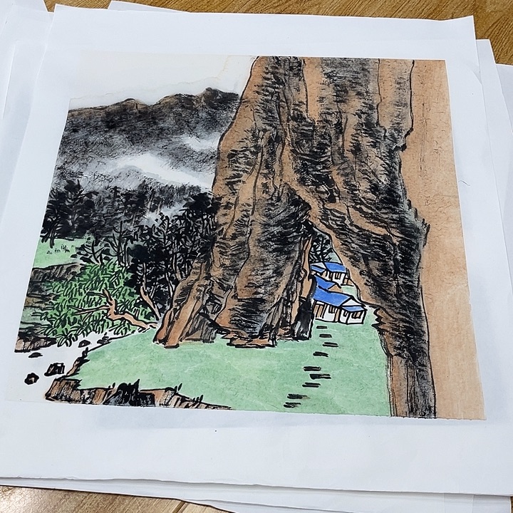 姜奇老师山水作品50×50