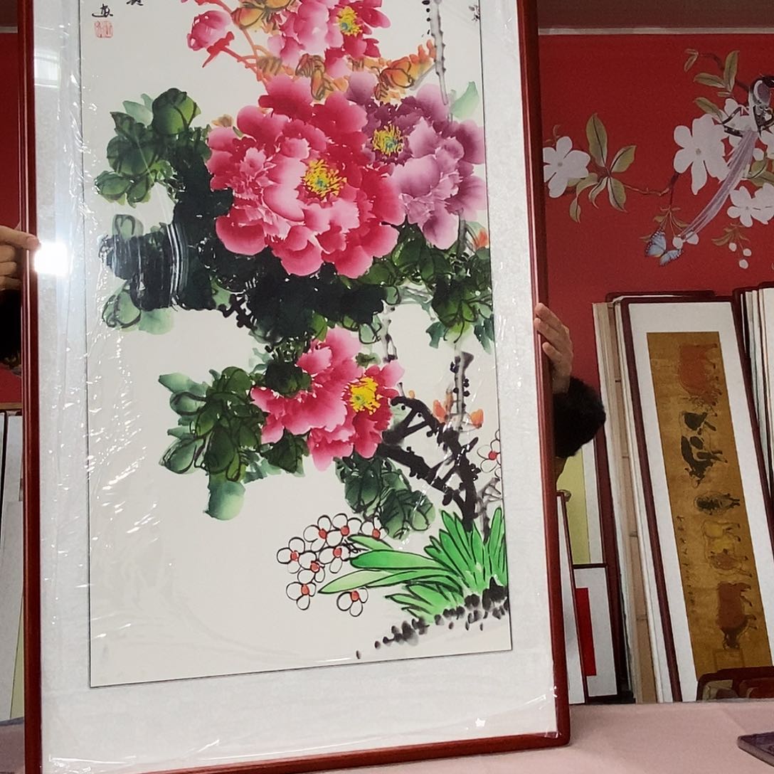 国画手写手绘国画作品63✖️123