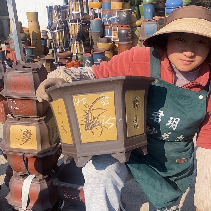 紫砂花盆紫砂花盆