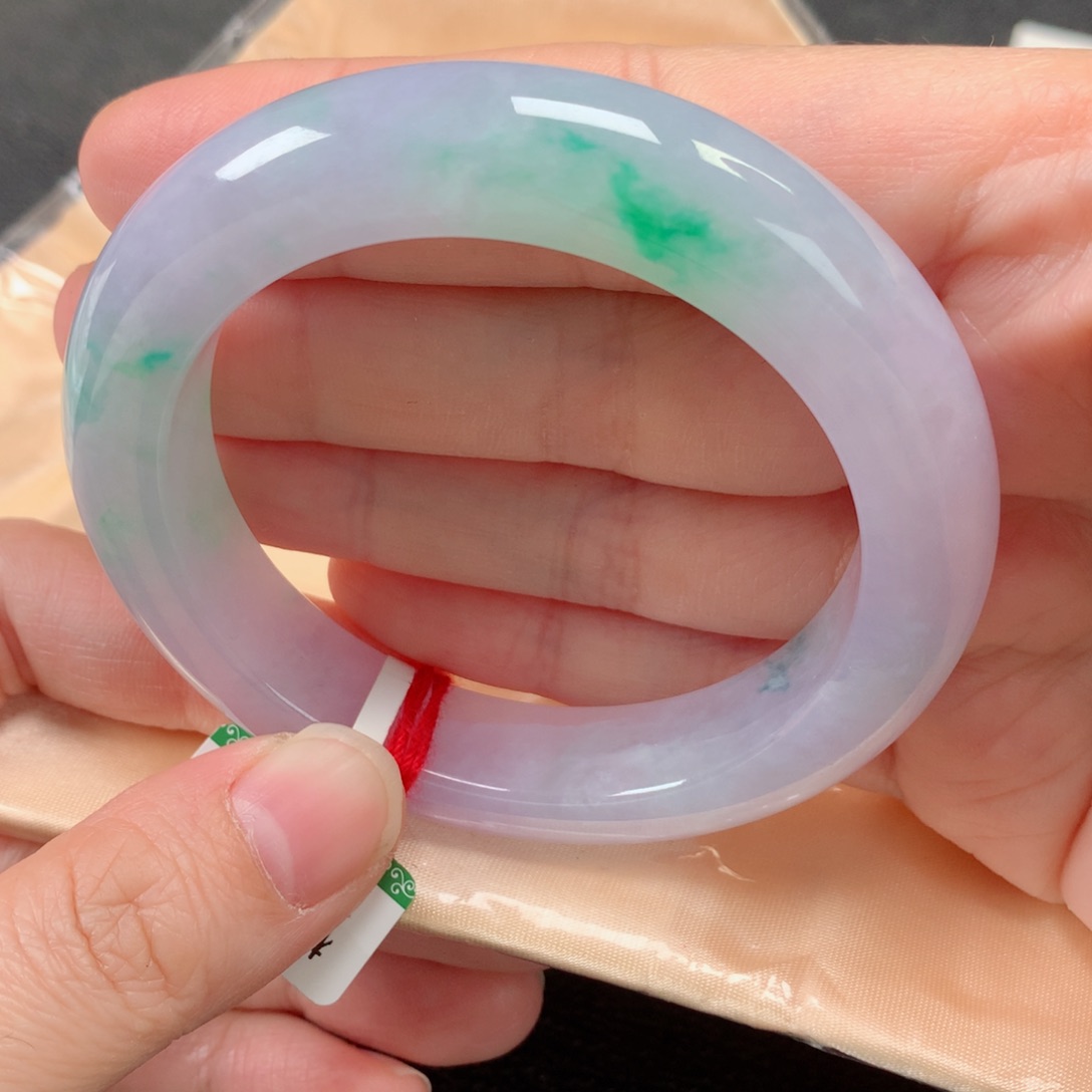 未镶嵌手镯翡翠缅甸天然翡翠手镯55