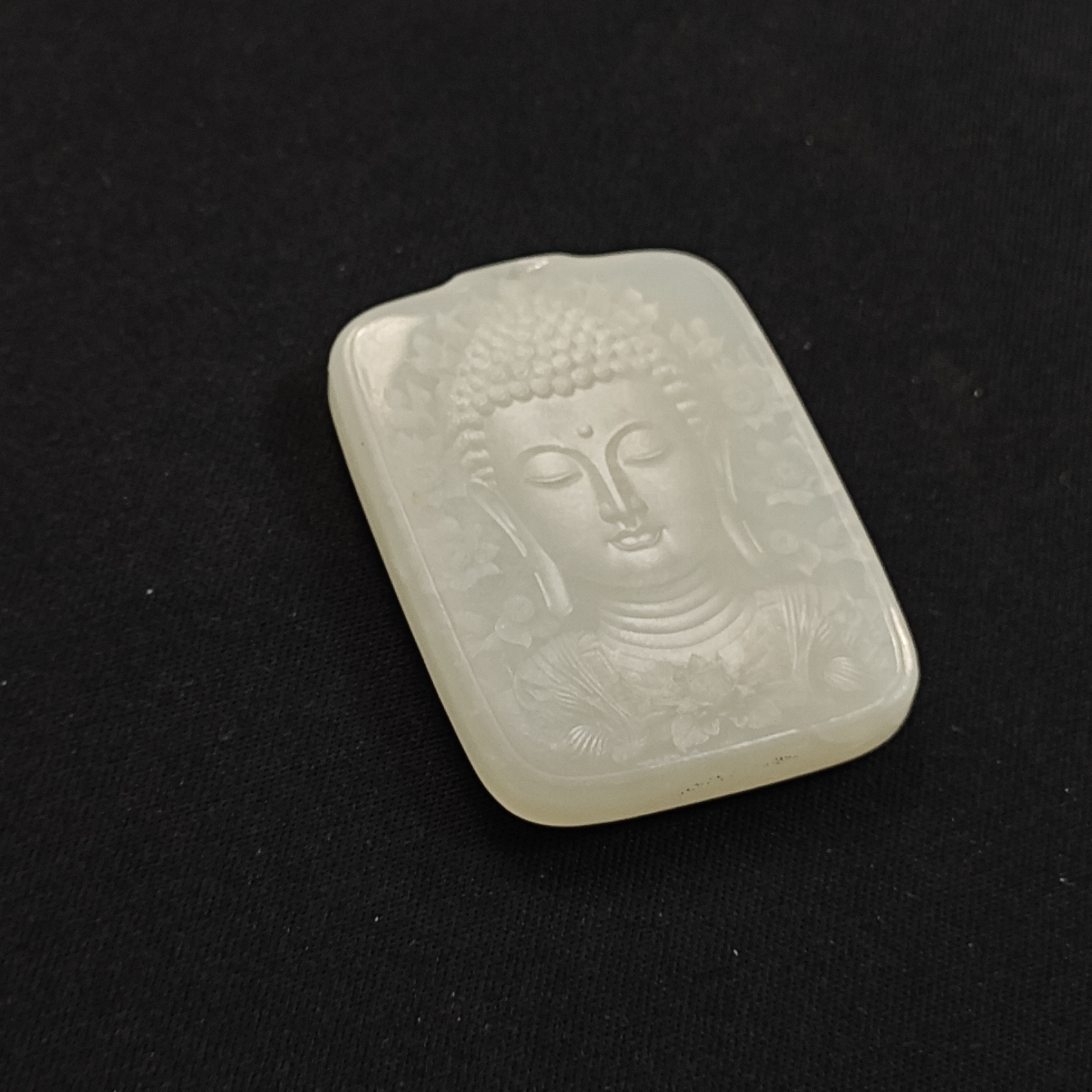 RC0953和田白玉佛牌