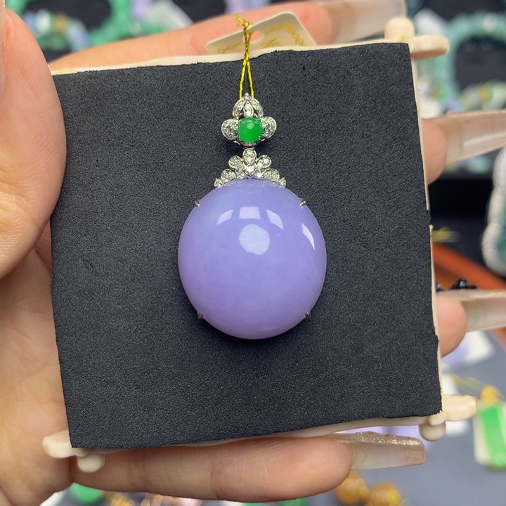 翡翠手链18K金镶嵌翡翠