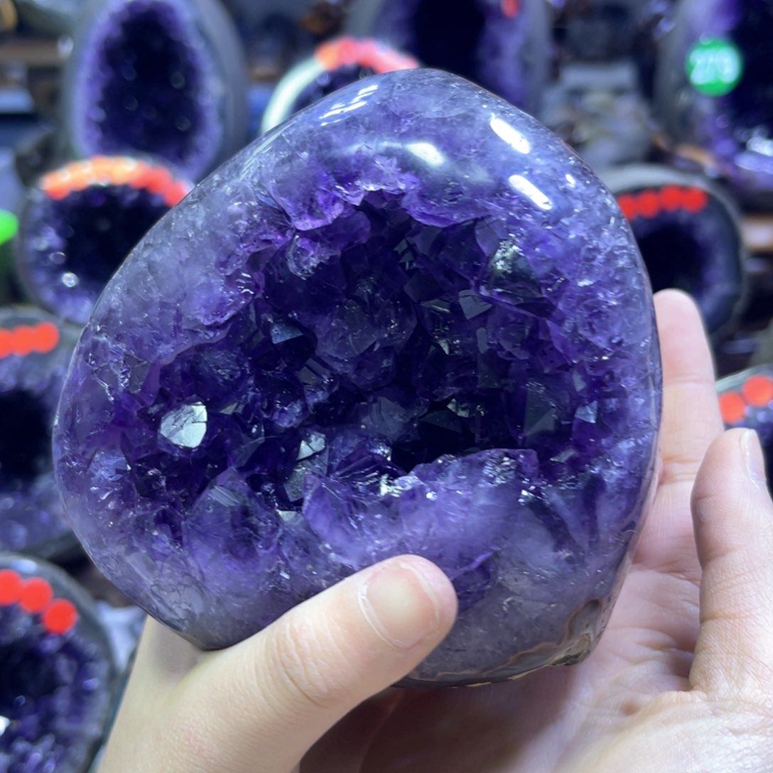 紫晶摆件未镶嵌紫水晶