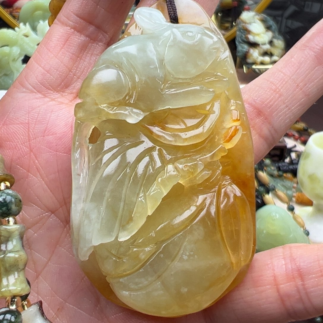 岫玉未镶嵌挂件挂件