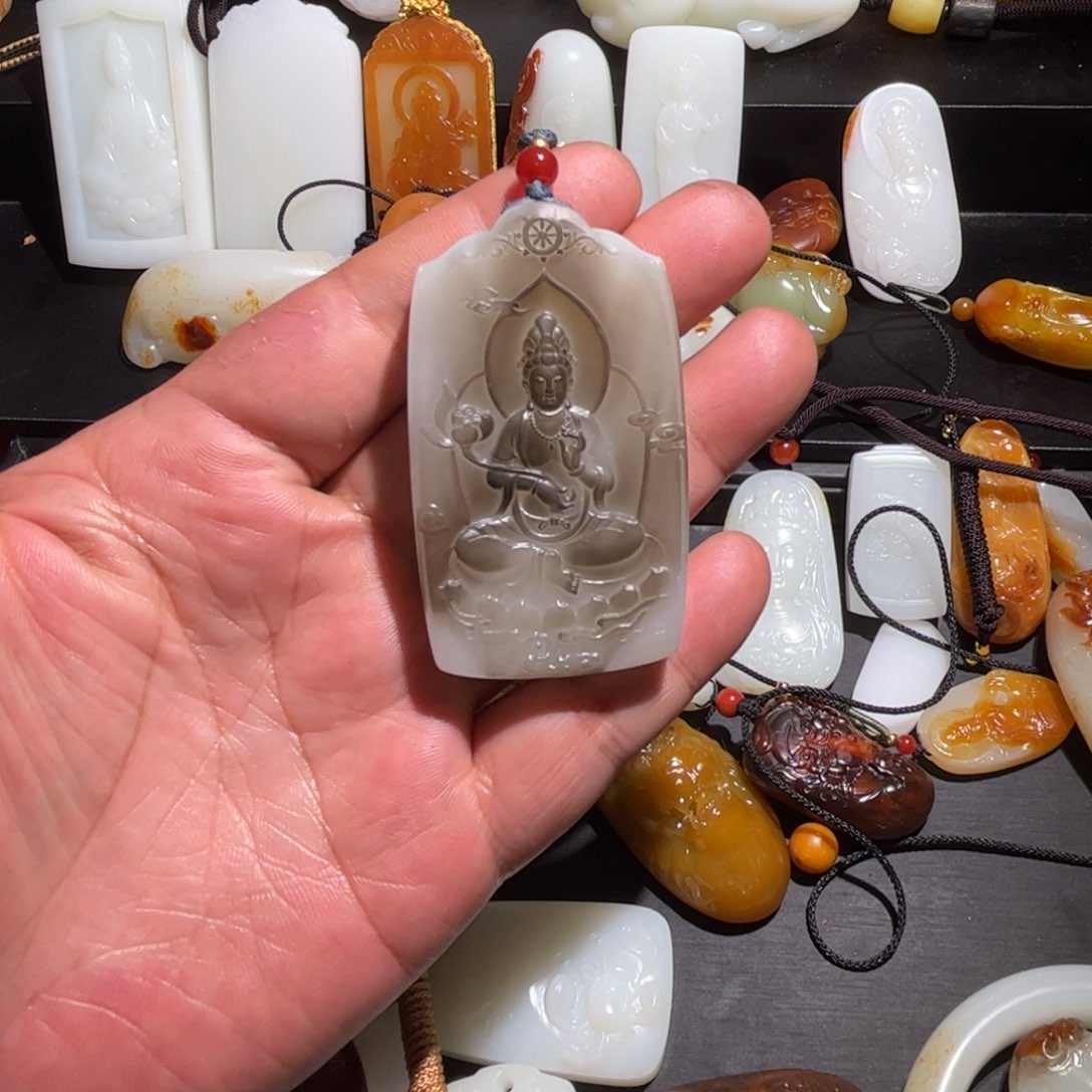 和田玉挂件未镶嵌巨*