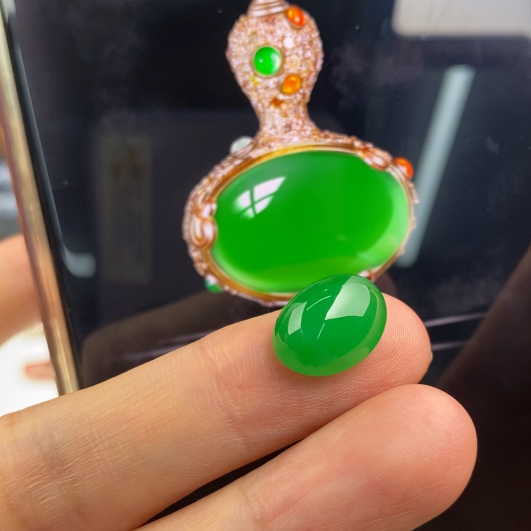 定制翡翠未镶嵌  可定制葫芦