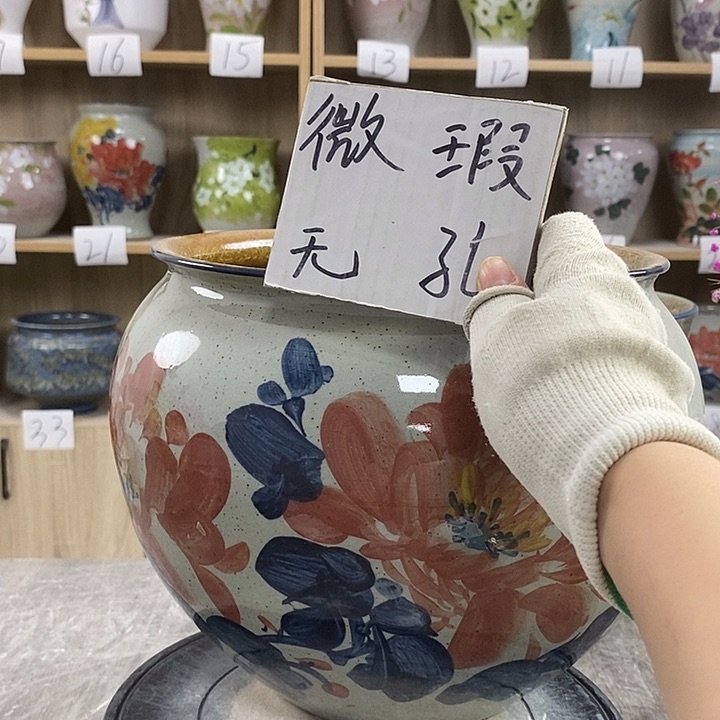 缸13xc景德镇陶瓷花盆