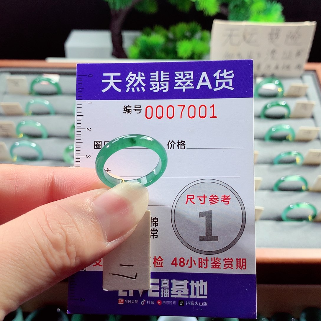 翡翠戒指未镶嵌17号