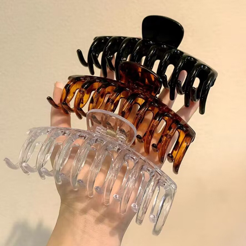 大号头饰龙骨抓夹时尚女士百搭发夹鲨鱼夹洗澡发饰