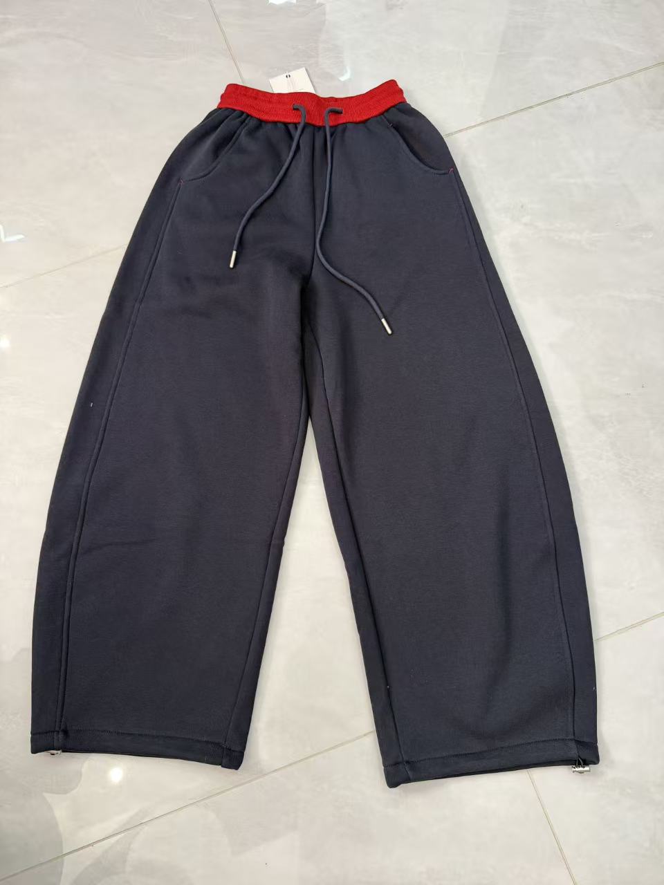 9858【DG】女士加绒香蕉卫裤