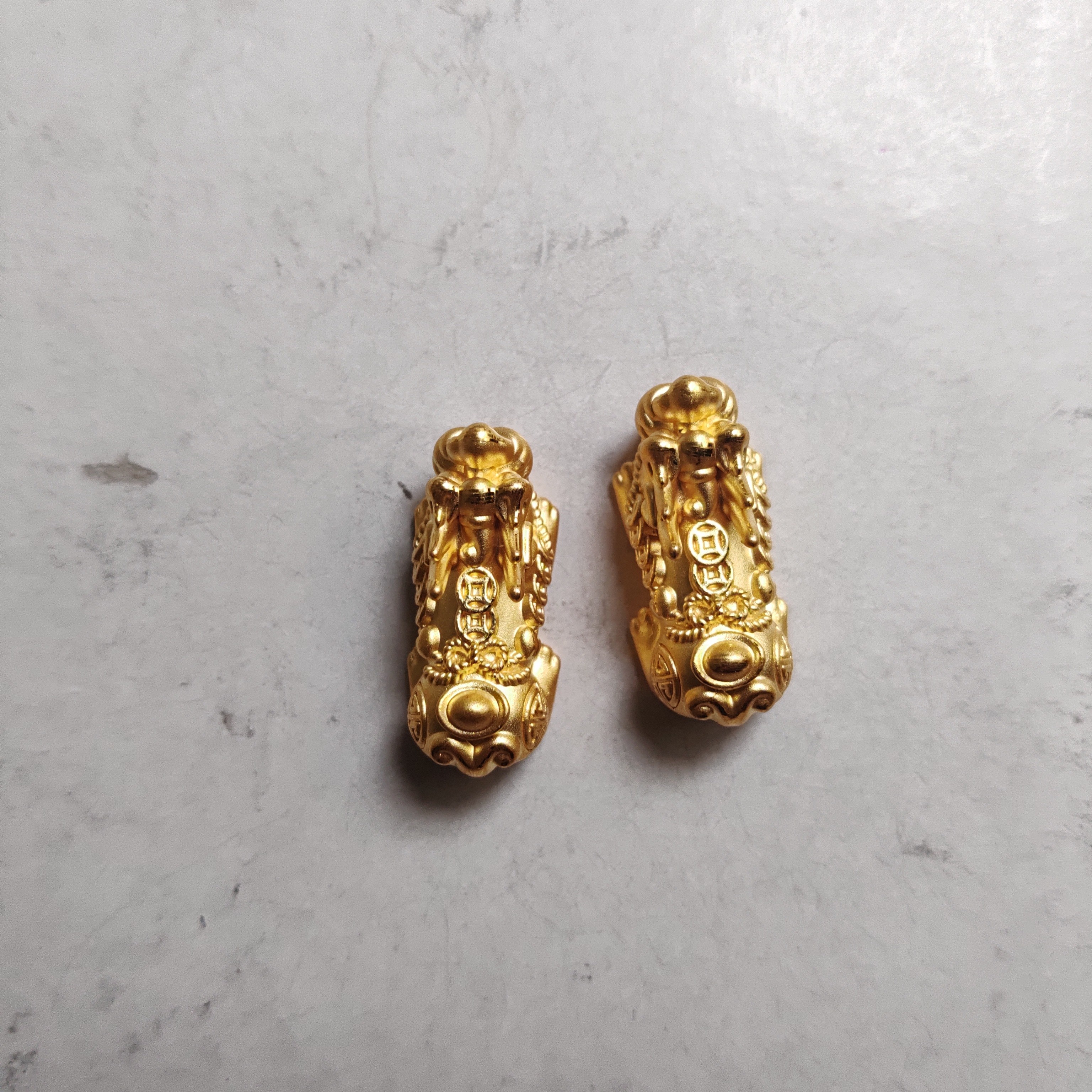 金元宝足金999貔貅珠子首饰