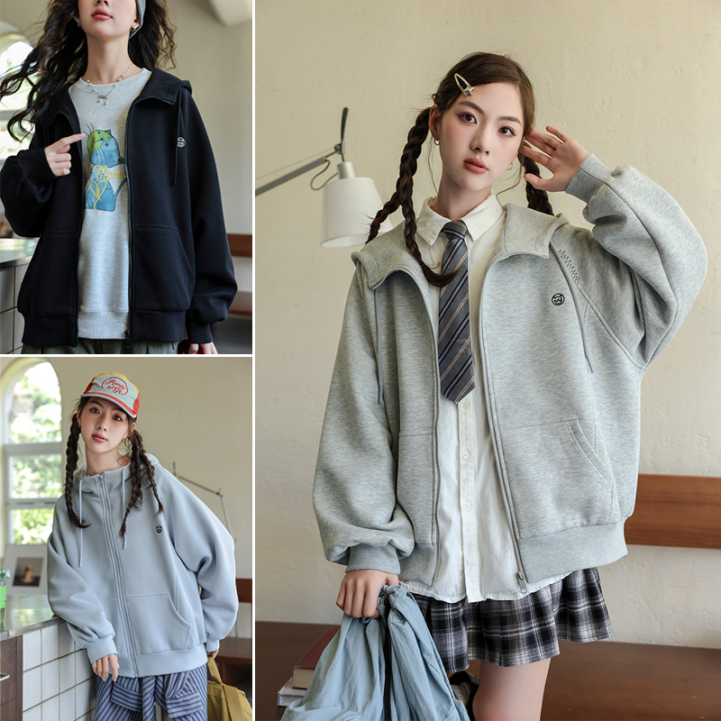 骄骄虎2025秋季新款女大童时尚舒适青少年休闲外套7339