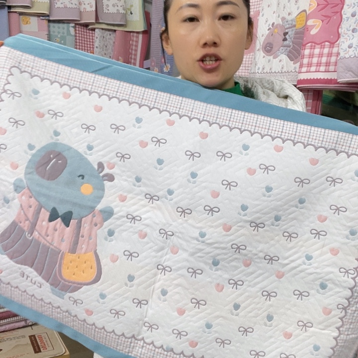 棉处理特价绿色快乐熊瑕疵