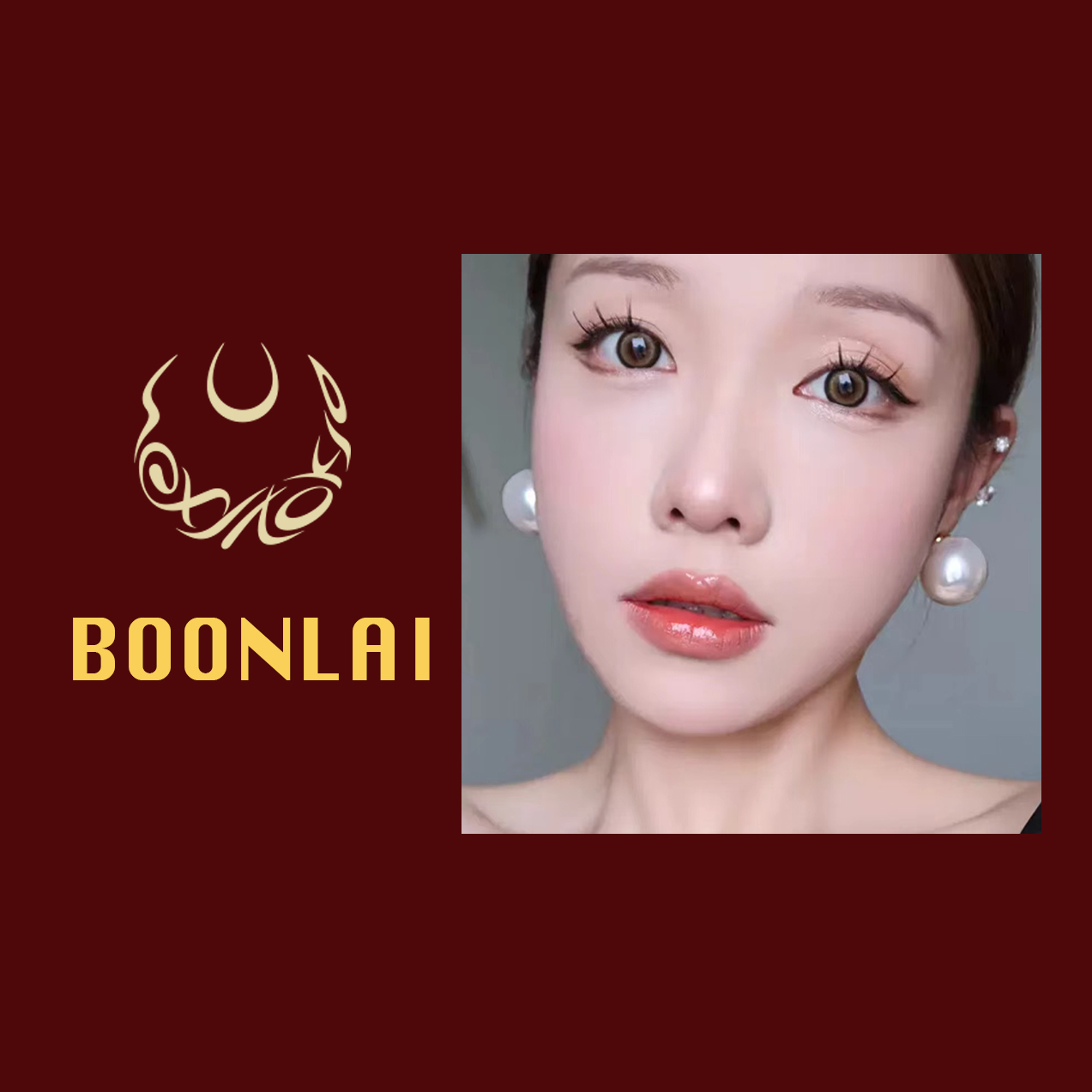 铜合金仿珍珠耳饰 【37～专属】Boonlai 时尚夸张欧美超大珍珠耳钉