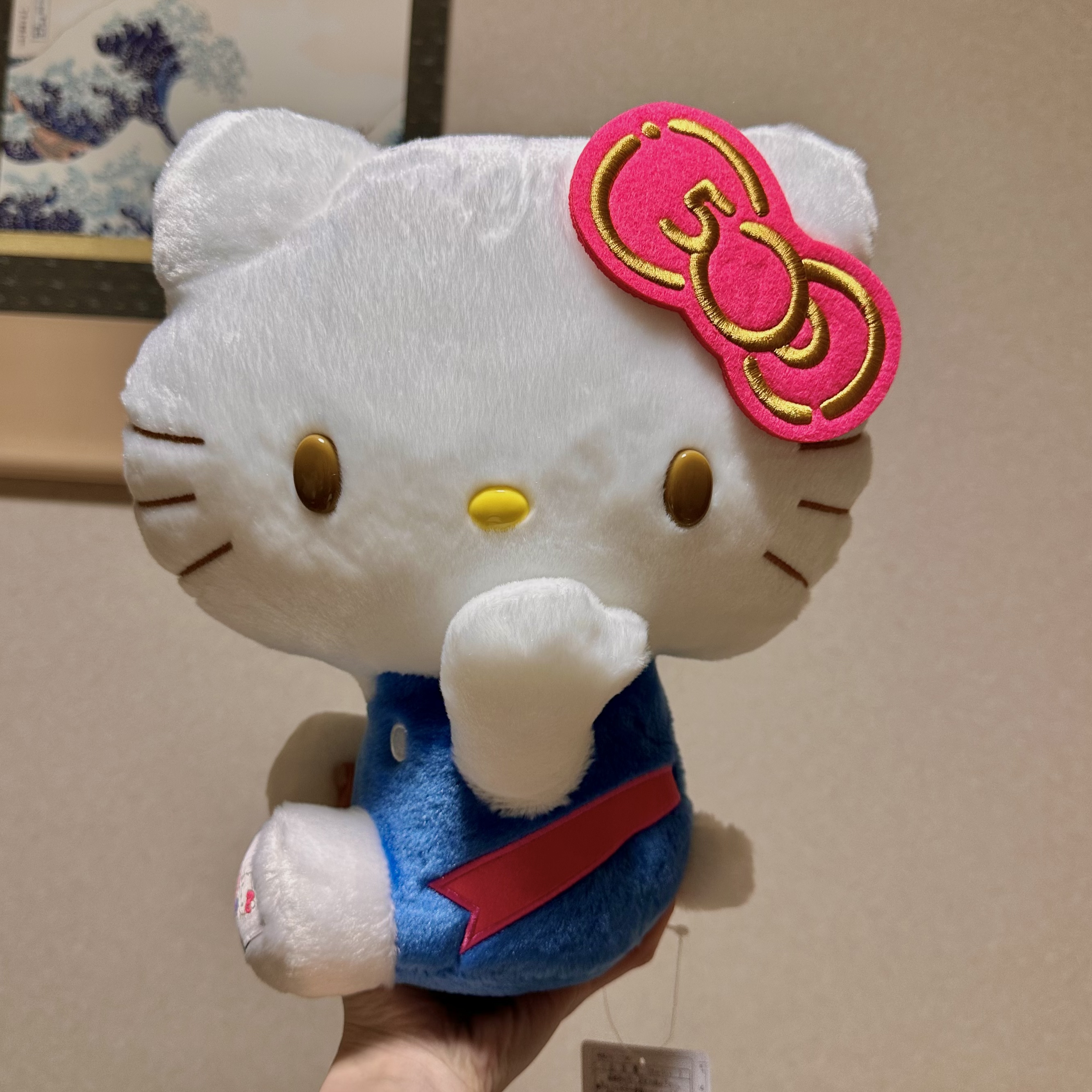 【京都限定】HelloKitty JR列车限定 50周年中号Kitty20厘米玩偶