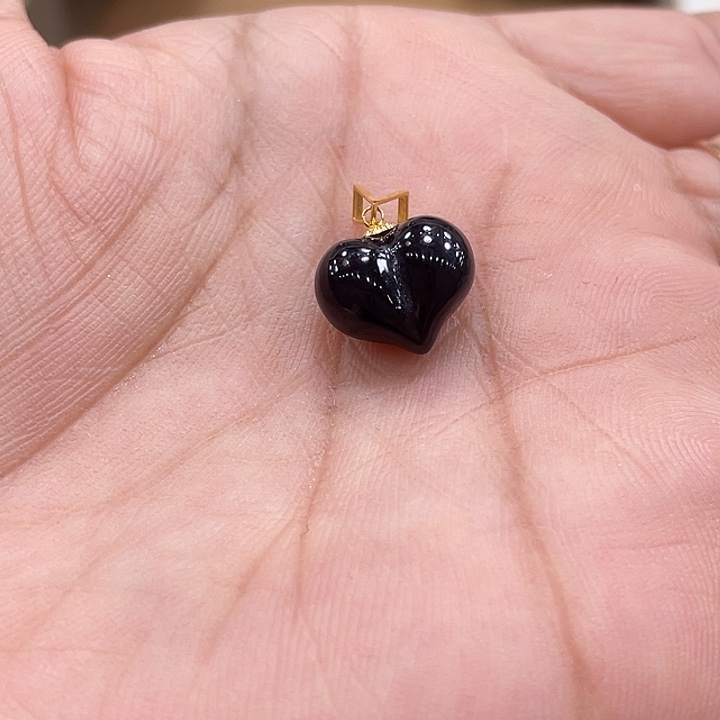 开***天和田玉18K金镶嵌颈饰