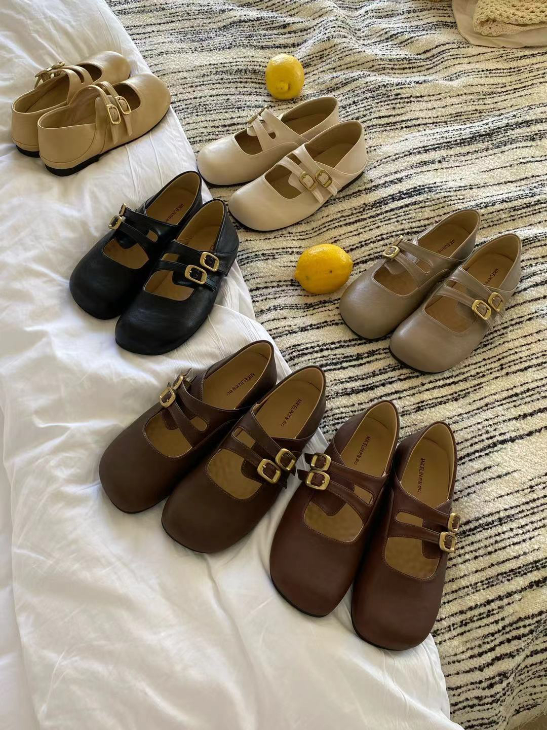 “MKL 번창 하다”春款上新复古百搭单鞋#3508−1