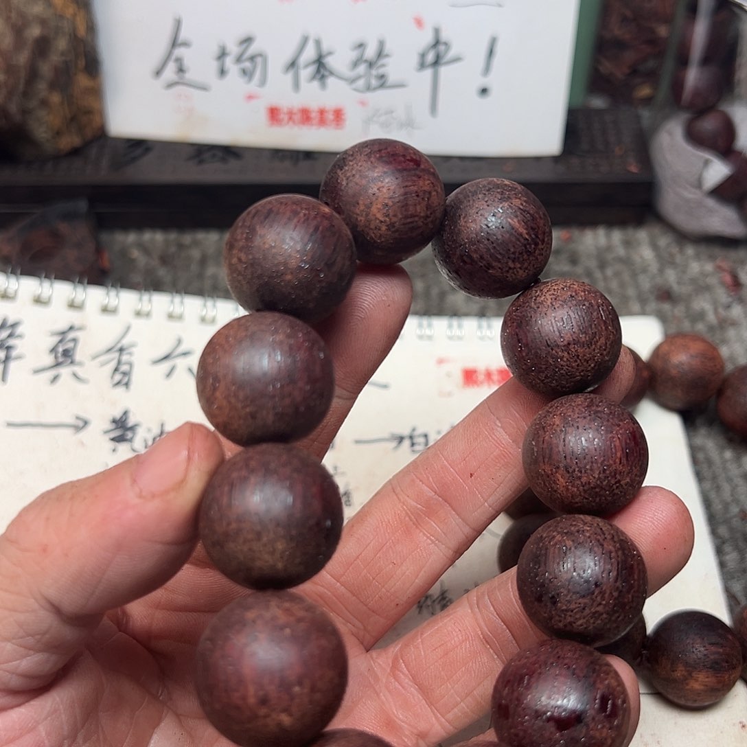 降真香手串/手链缅甸小叶降真香2.0圆珠绿油