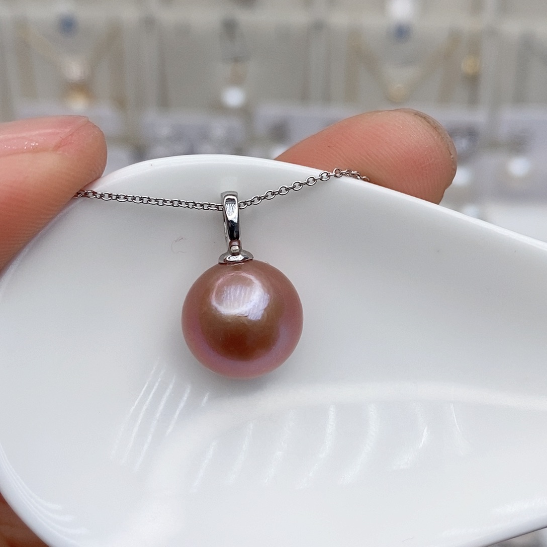 淡水珍珠颈饰银S925镶嵌