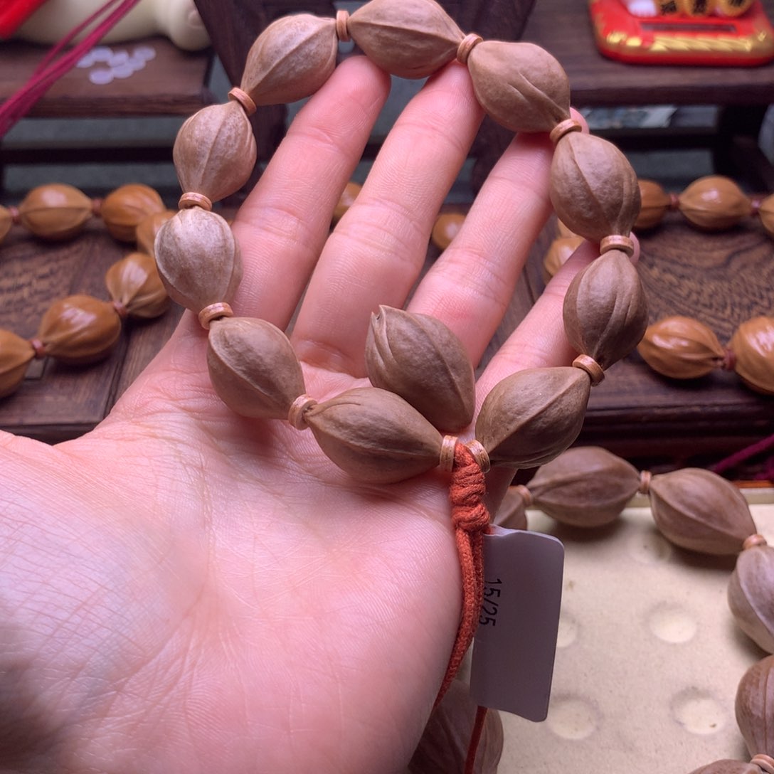 橄榄核手串/手链反*词梅林铁核15/25加一颗三通 