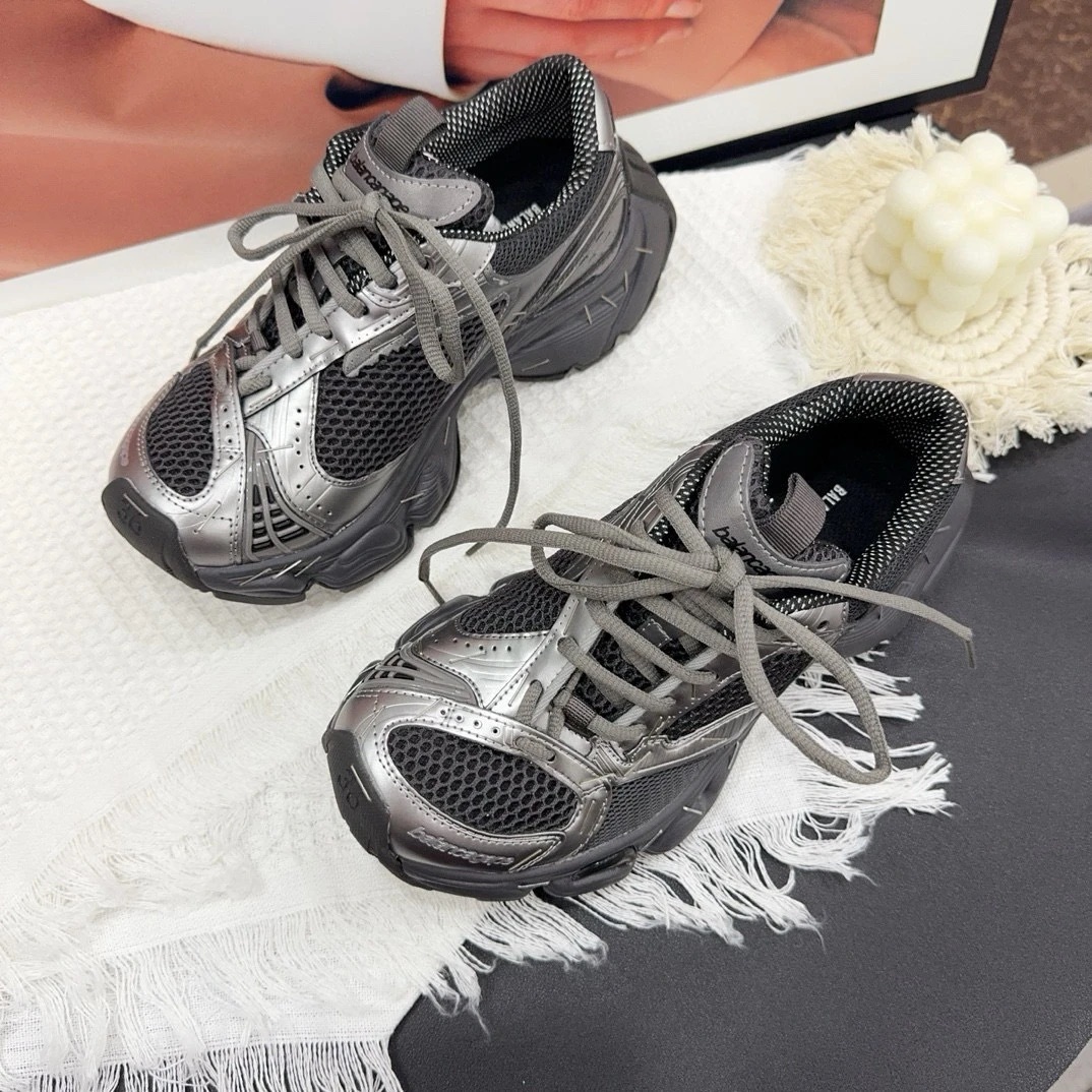 巴家2025订书机潮流时尚厚底老爹鞋女小个子增高百搭休闲板鞋新款