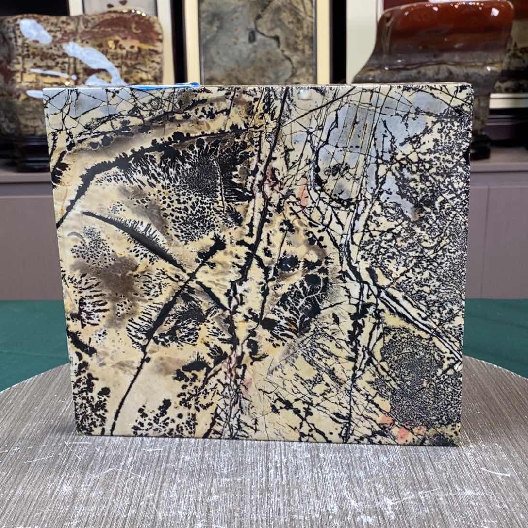 石材广西国画石草花石