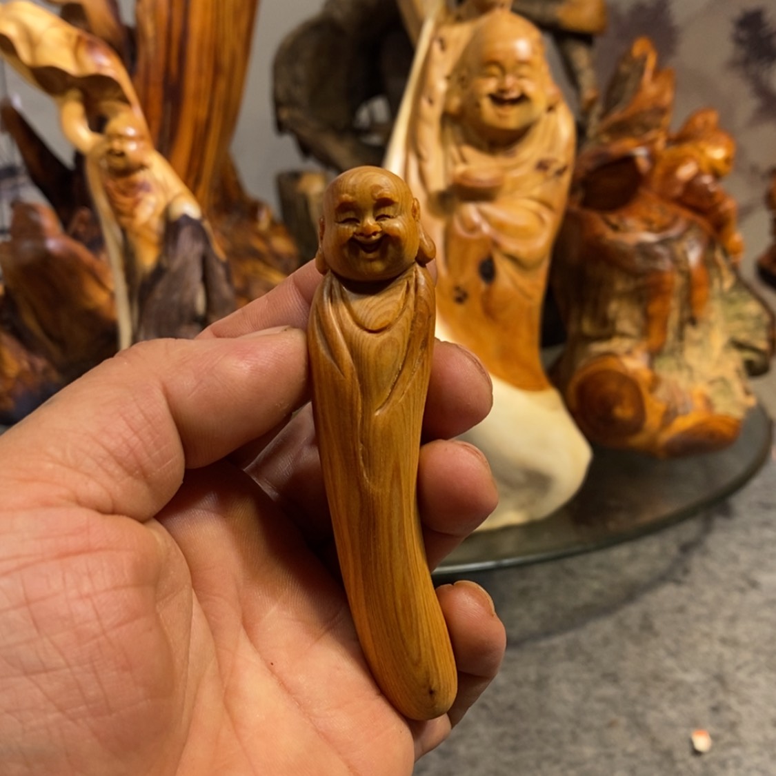 【闪购商品】柏木（崖柏）木雕工艺品摆件家居装饰手把件