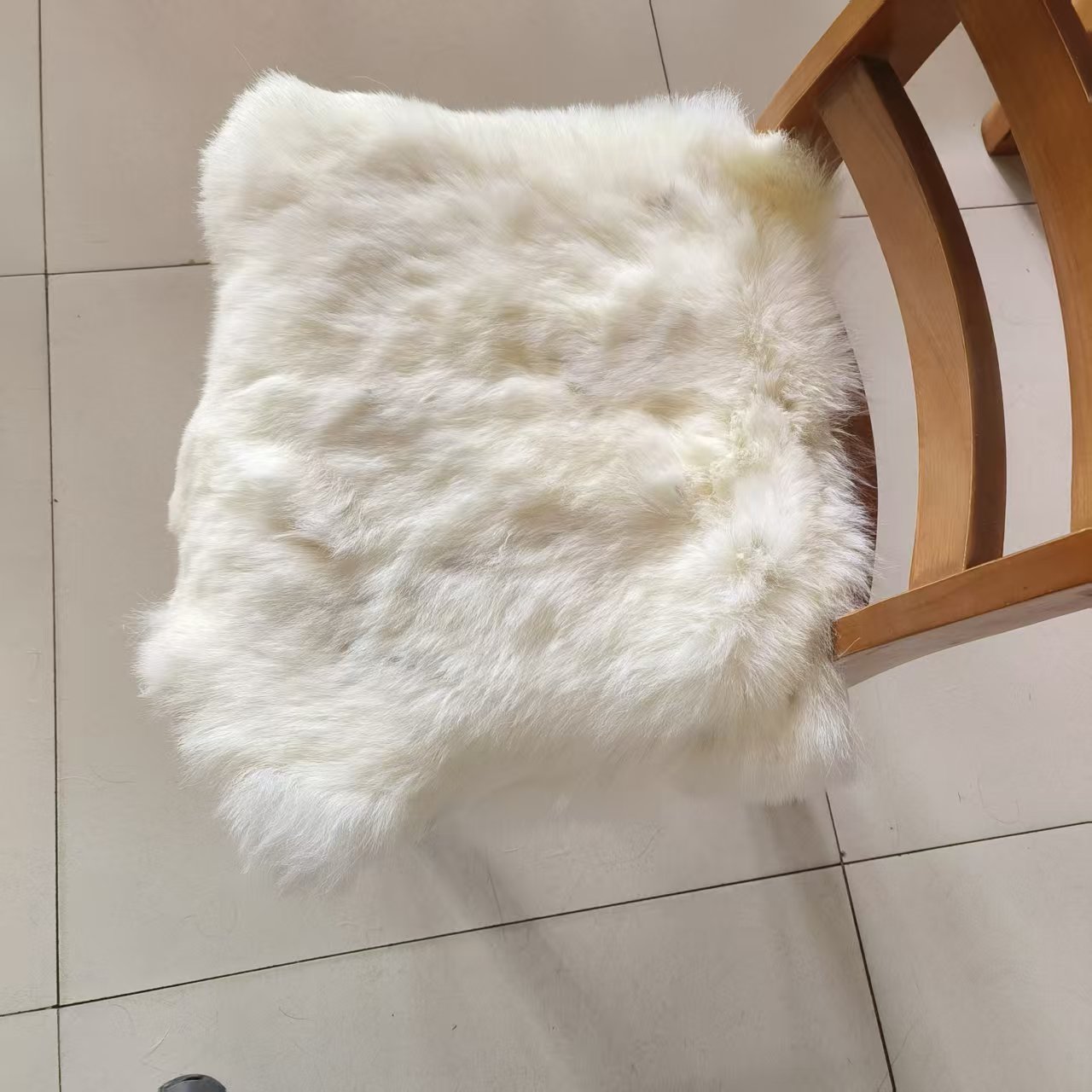 纯羊皮皮毛一体坐垫