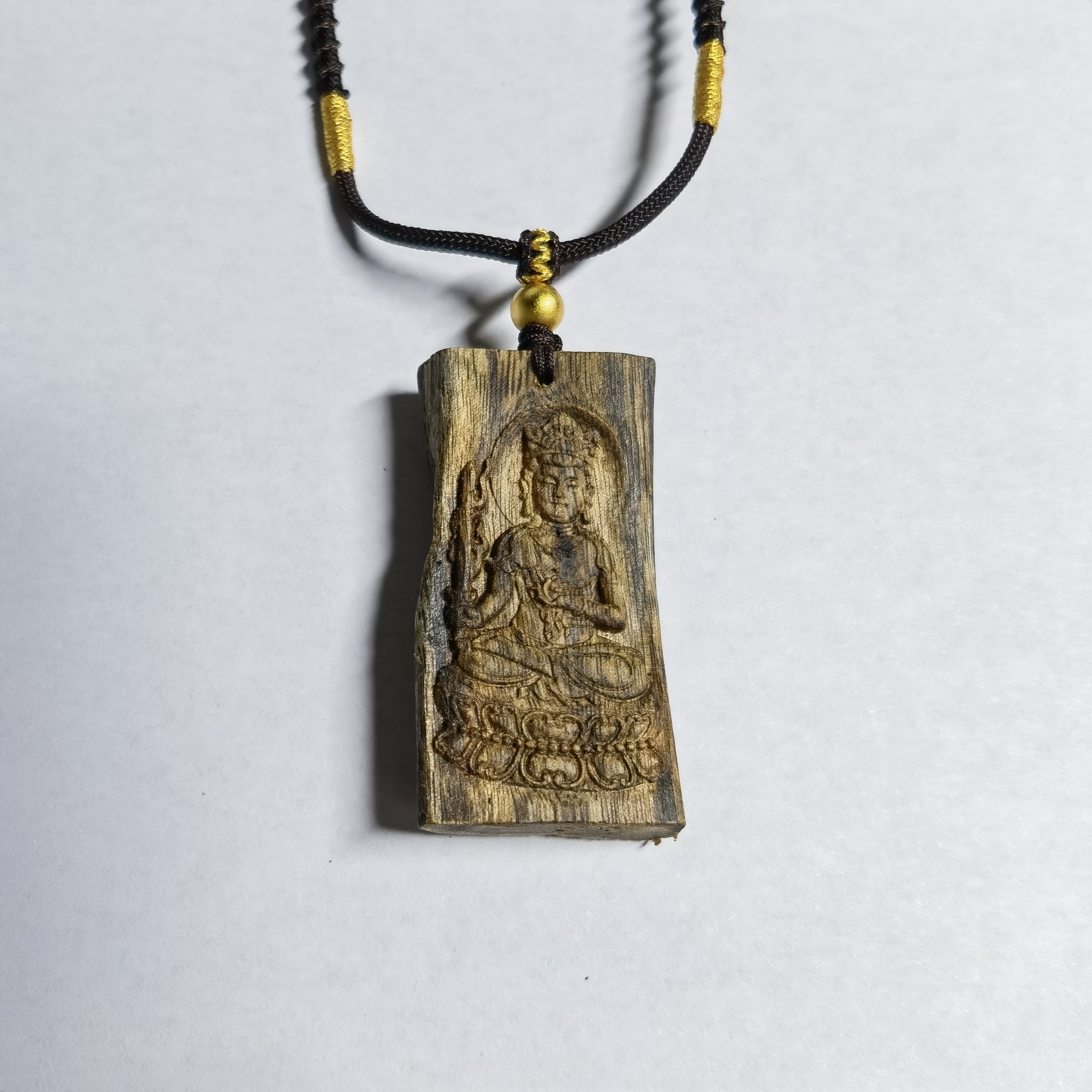 5号【奇楠-雕刻牌】奇楠雕刻牌佛雕吊坠6.2g