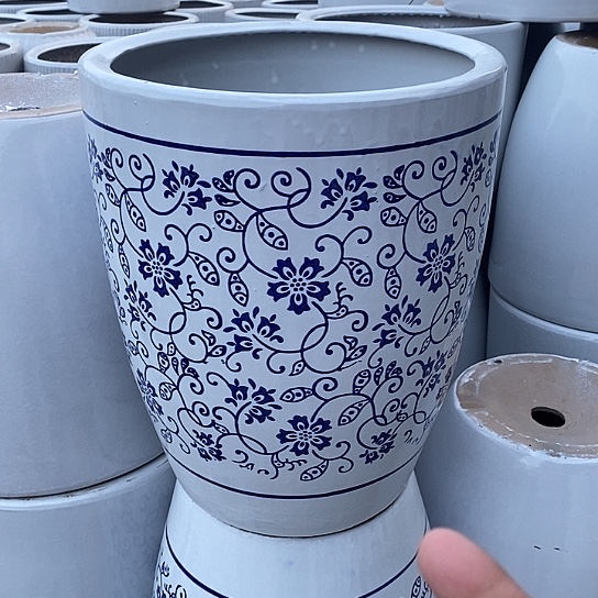 花盆青花口32高38福利