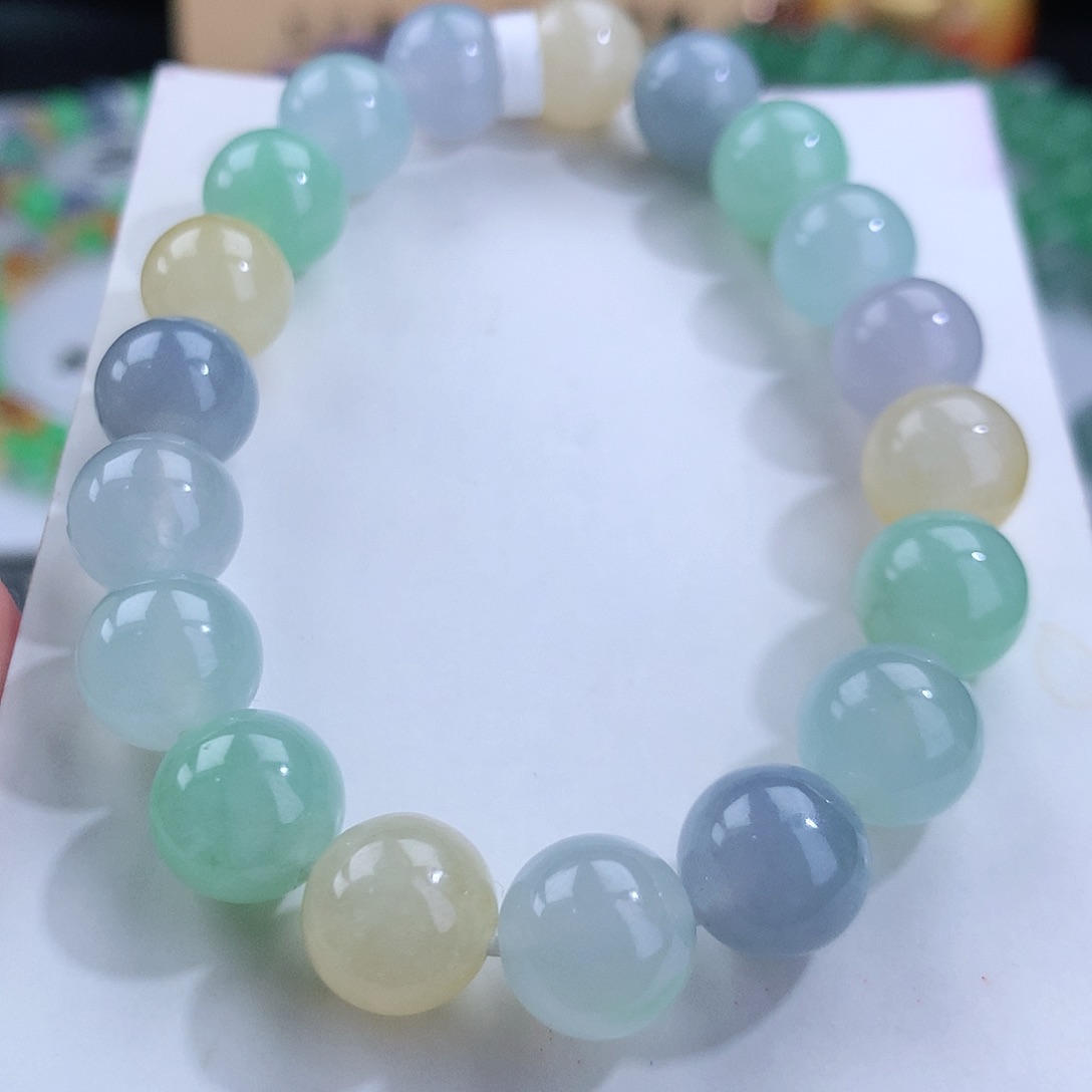 翡翠手链未镶嵌卡10mm