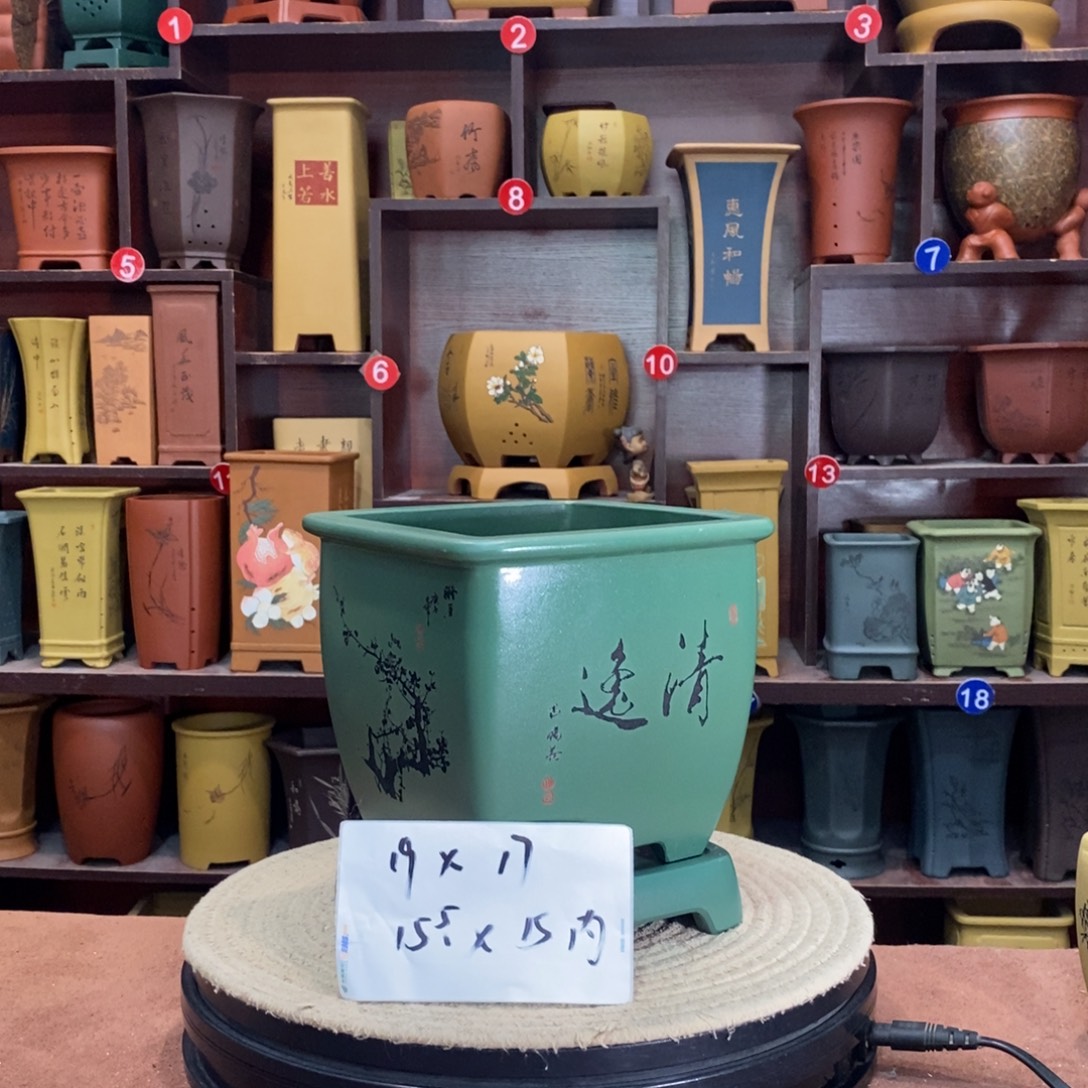 紫砂艺术紫砂花盆