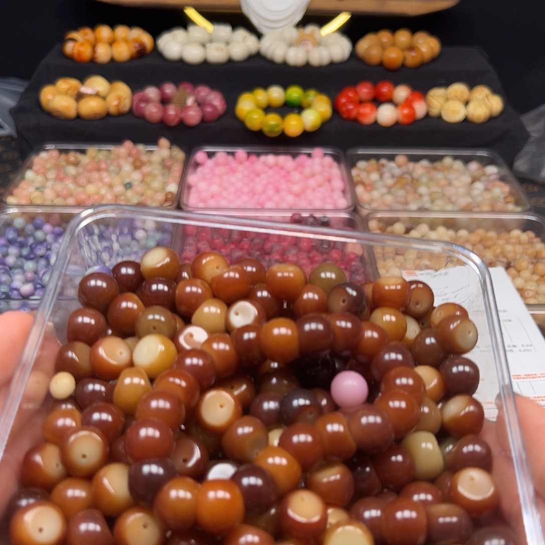 手串菩提根/象牙果卡15非料虎破山竹23颗