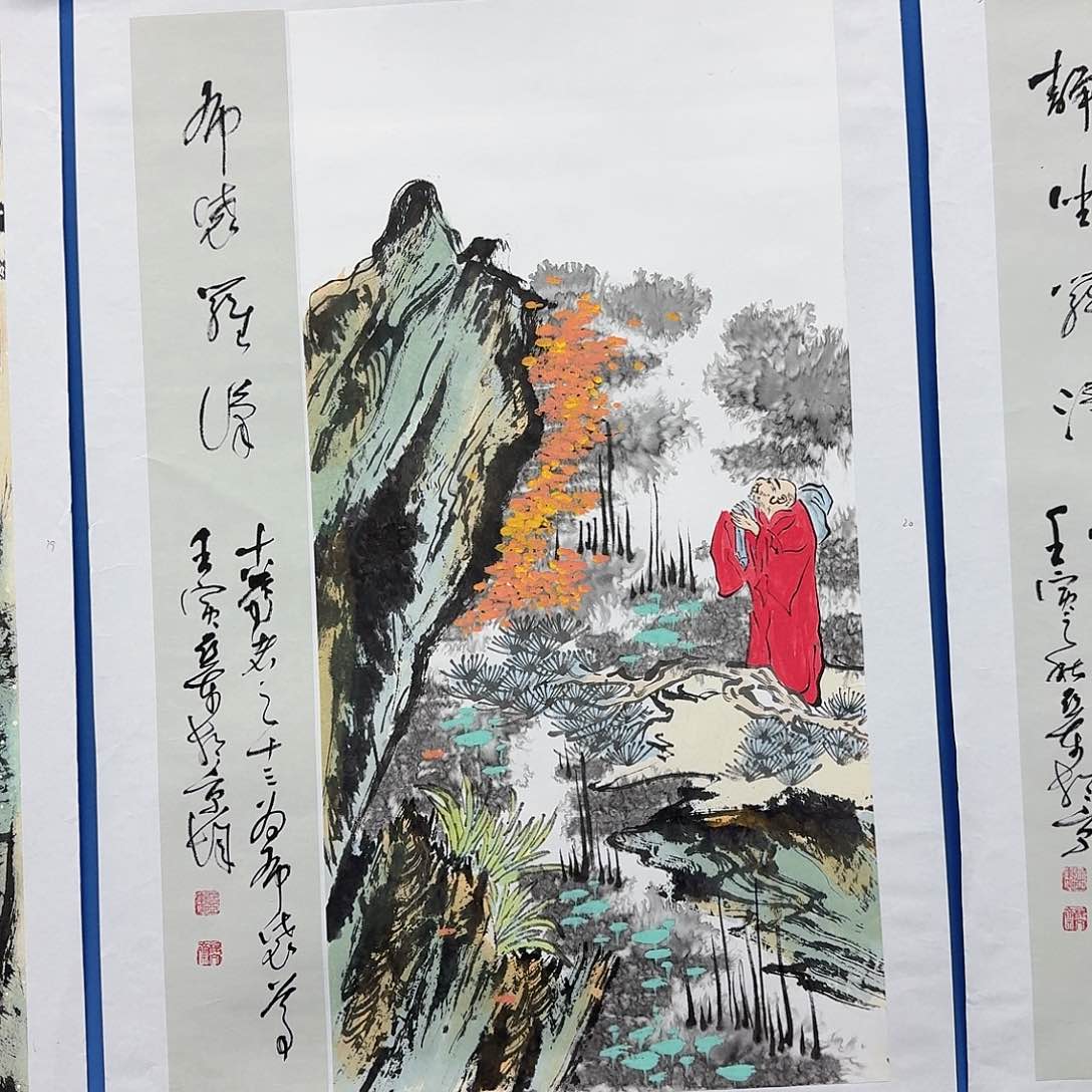 国画多次参加国内外大型