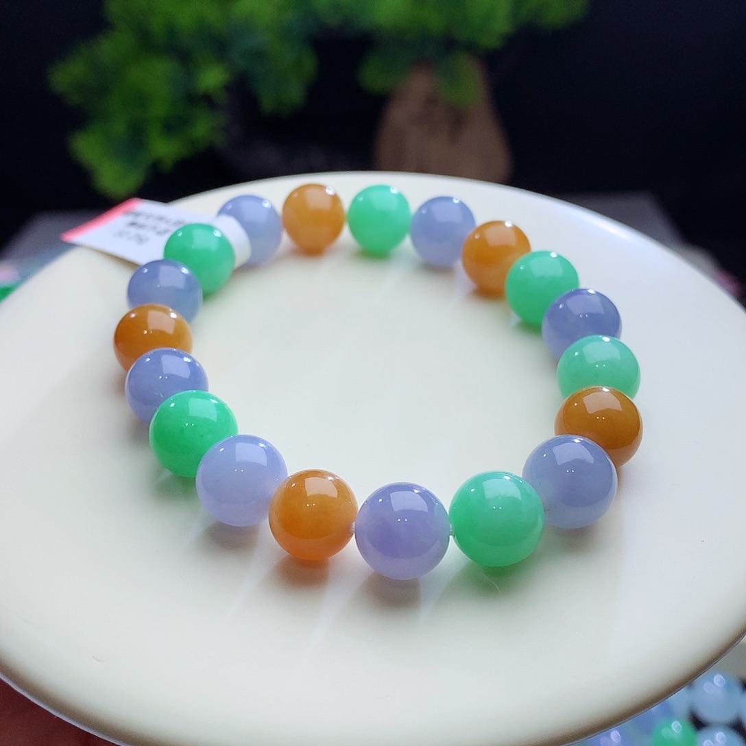 未镶嵌手串翡翠卡10mm