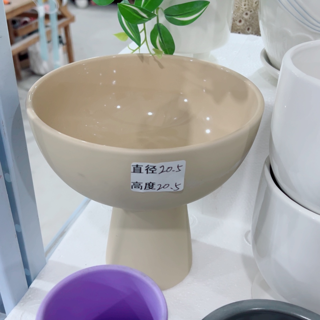 有孔，陶瓷花盆满10米包邮发货