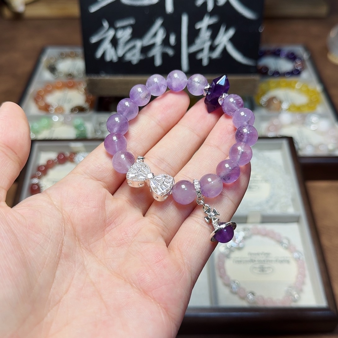 水晶手链合金U*紫水晶
